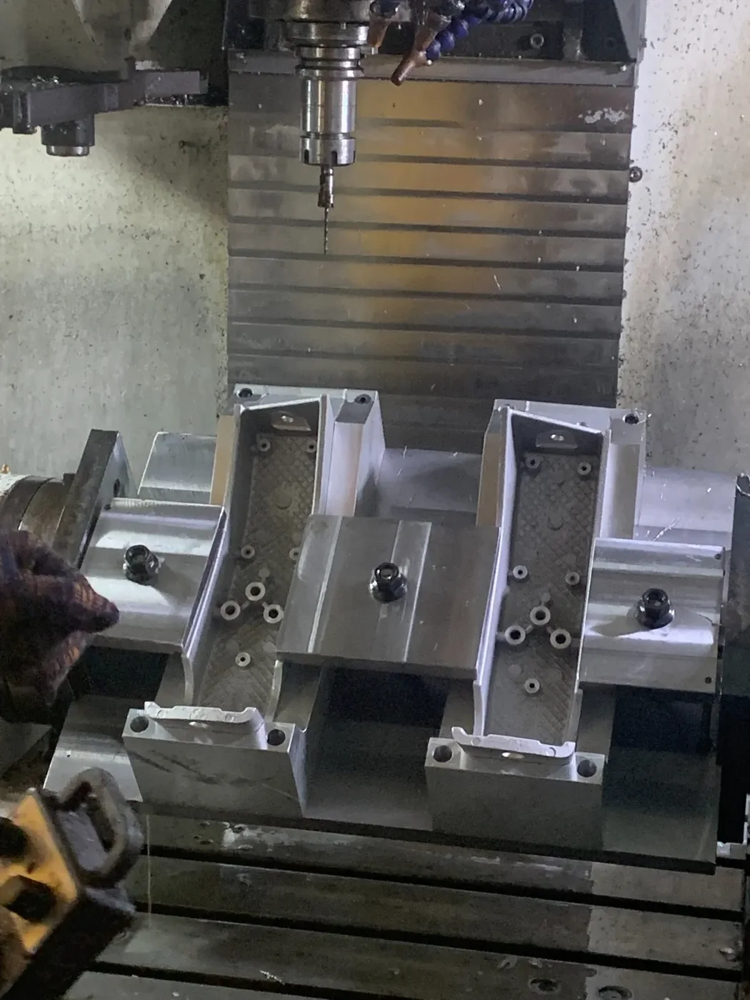 Tooling setup used during production preparation