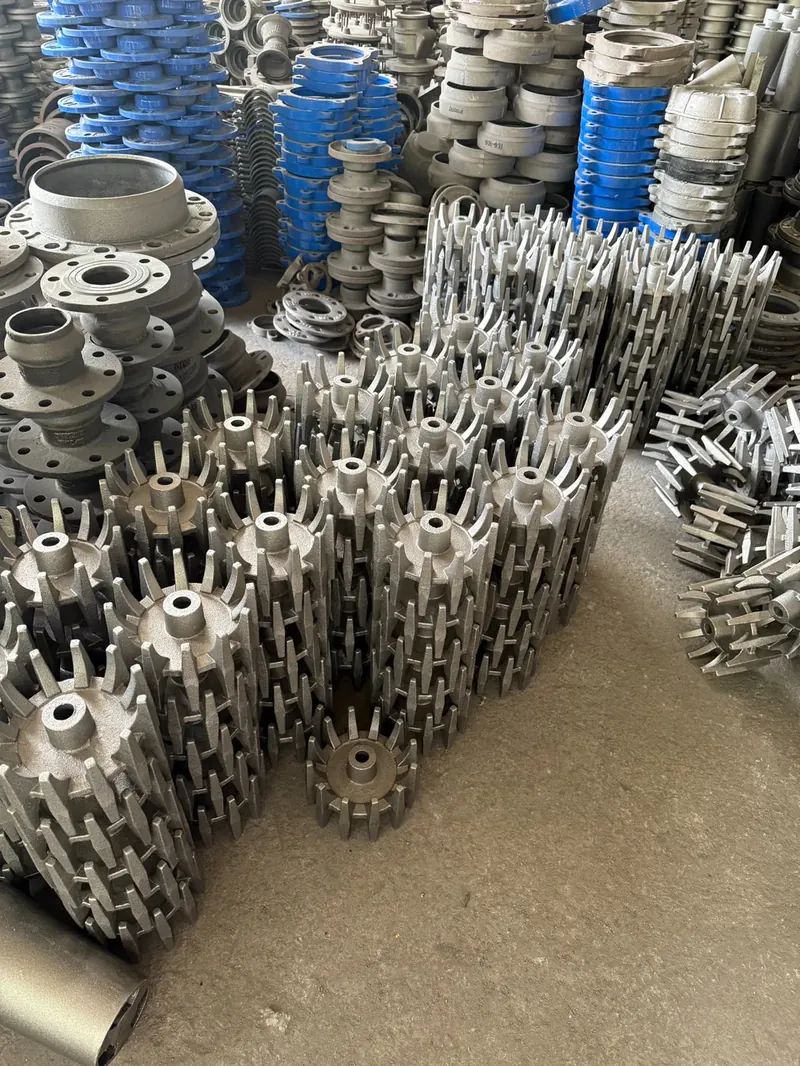 Cast iron components produced from the rebuilt production data