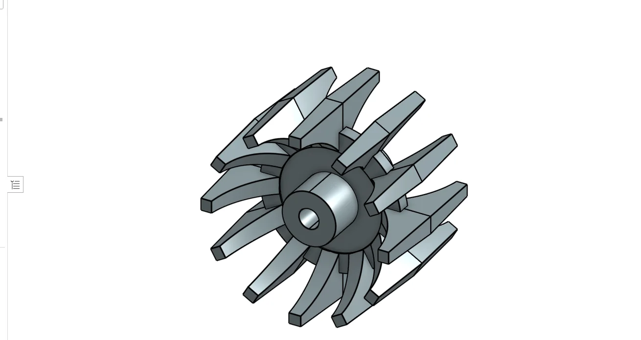 Rebuilt 3D model of a cast iron component