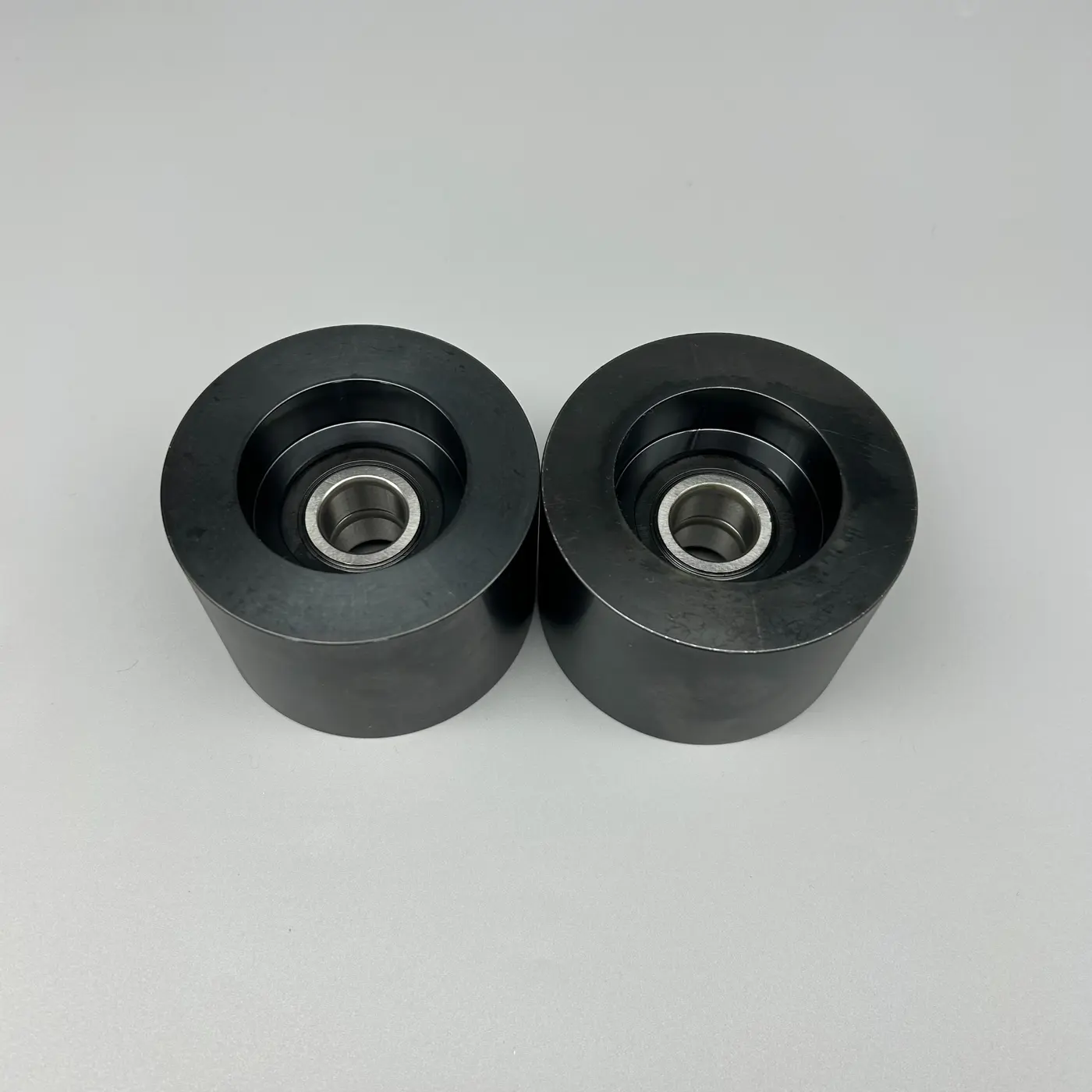Small fan-drive idler pulley components assembled with SKF bearings