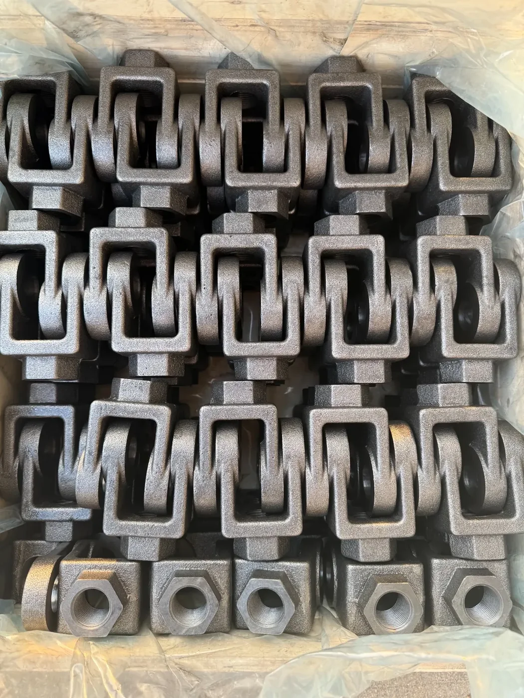 Finished clevis or fork-end hydraulic cylinder components