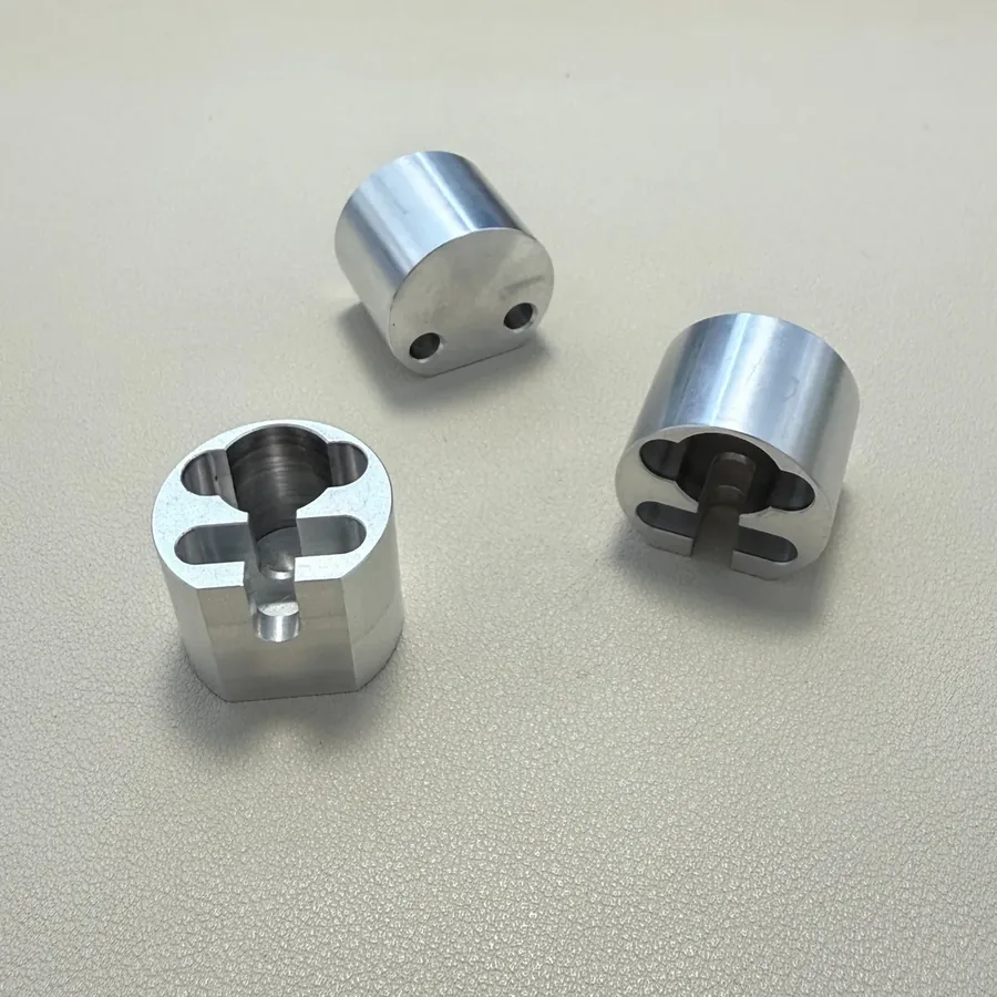 CNC machined aluminum component example