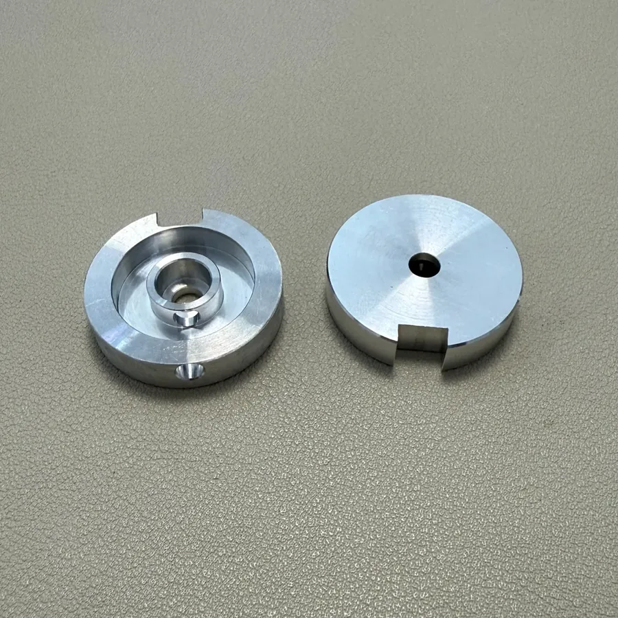 CNC machined aluminum disc components
