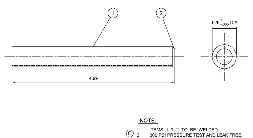 Batch of thin-wall stainless steel tubular weldments